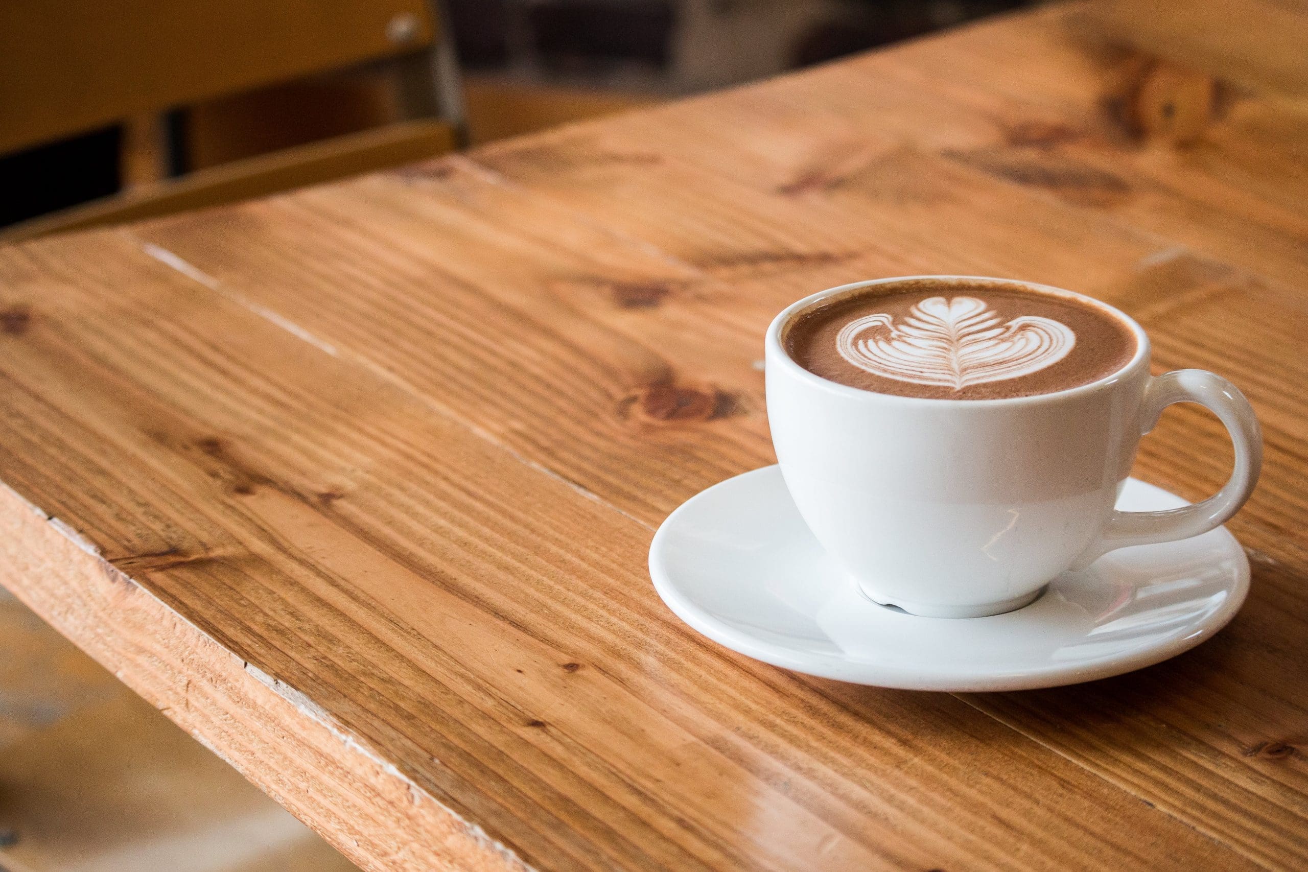 Delicious coffee in an iconic cup