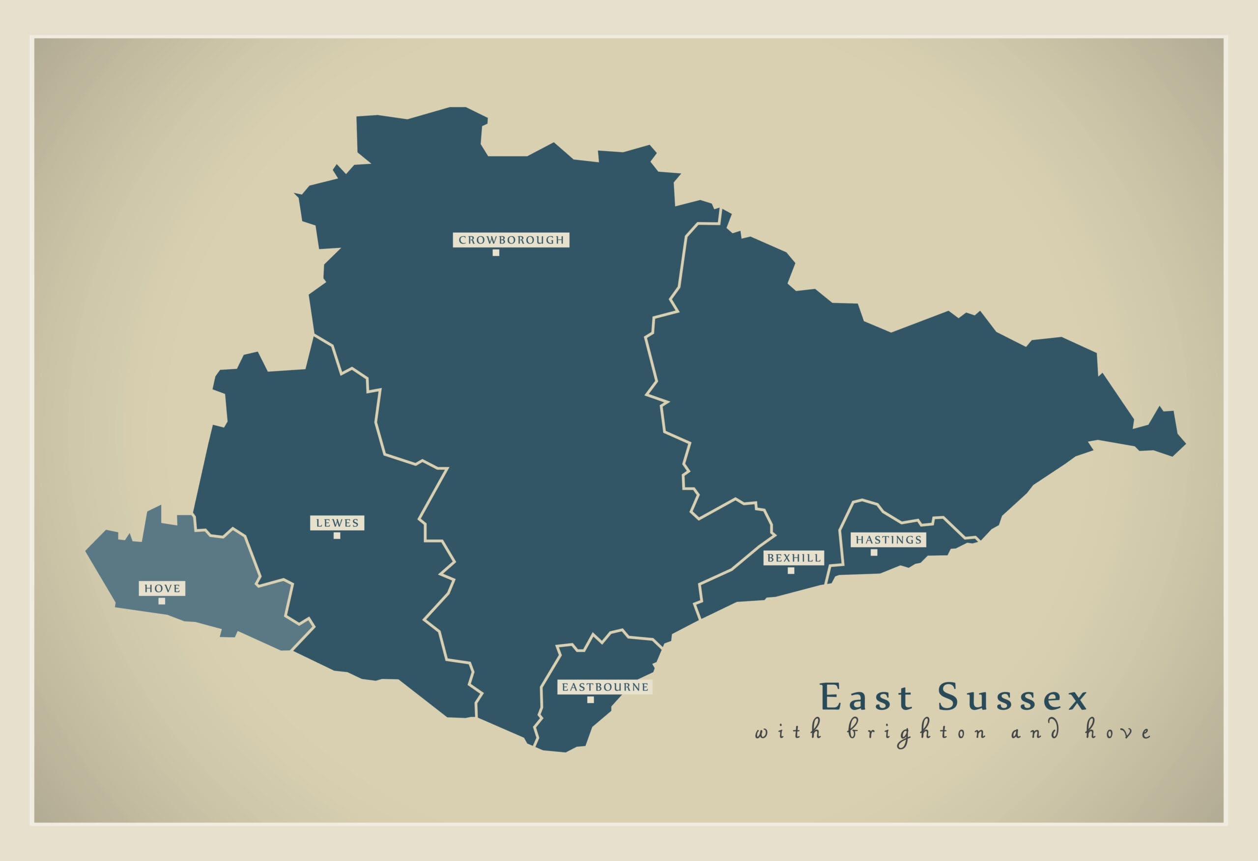 East Sussex Map scaled