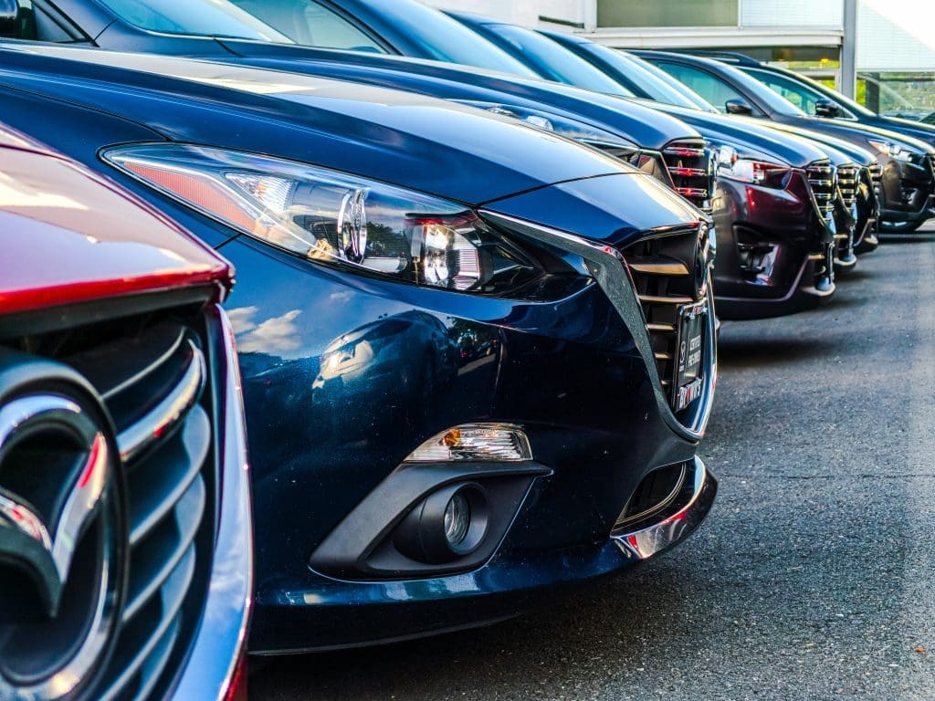 Cars ready and waiting for the return of their owners