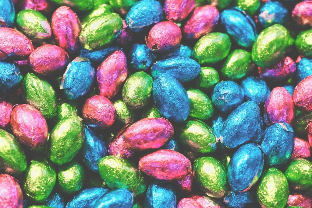 Delicious chocolate eggs