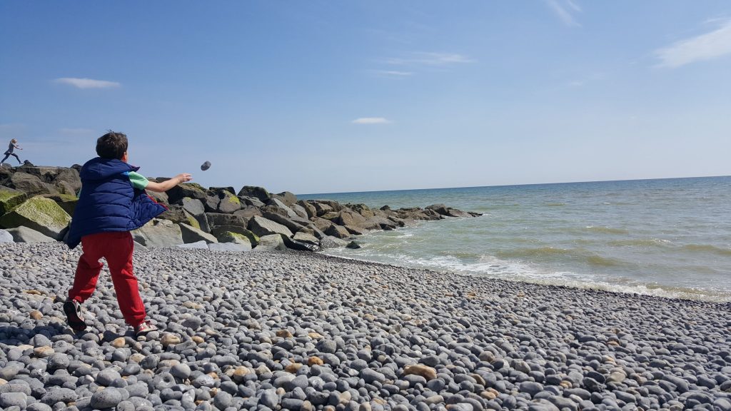 Having fun at Rottingdean Beach