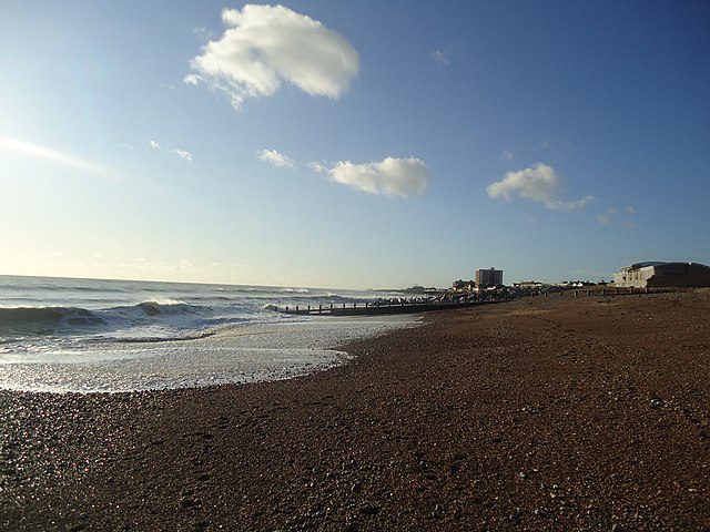 Fabulous beach at Lancing in West Sussex