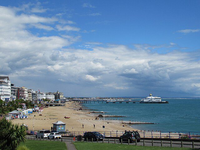 Popular Eastbourne beach