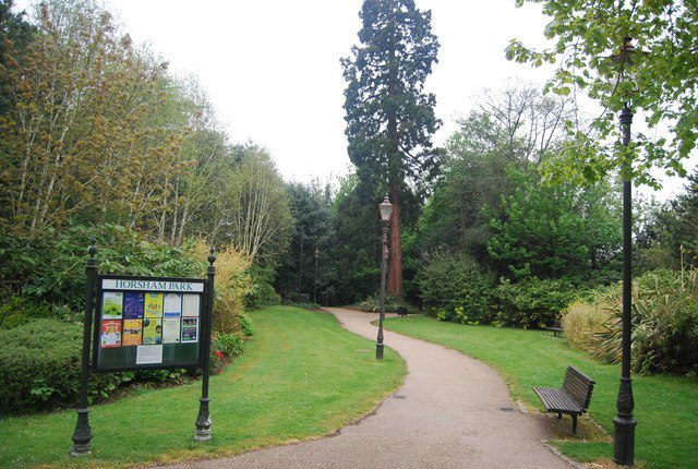 Horsham Park is a fine public facility in West Sussex